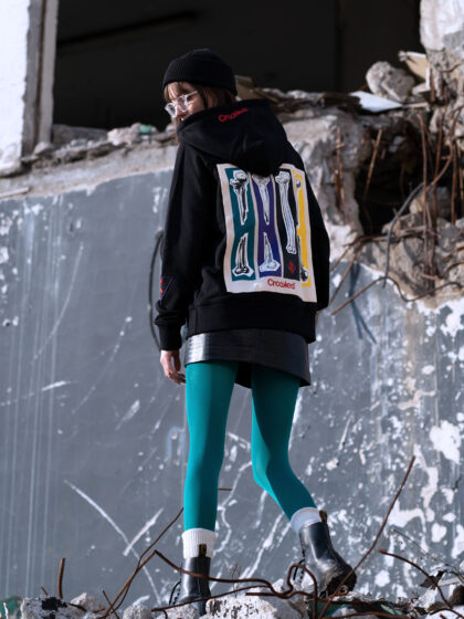 Crooked Broken Bones Hoodie