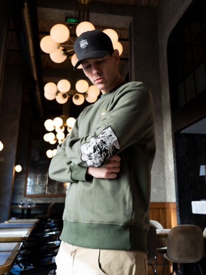 Crooked Fate Sweatshirt Olive